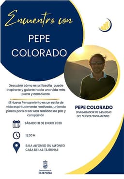 La Casa de Las Tejerinas acogerá el sábado un encuentro con Pepe Colorado, divulgador de las ideas del Nuevo Pensamiento
