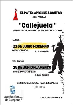 ‘El Patio, Aprender a Cantar’ celebra el Final de Curso con el espectáculo ‘Callejuela’