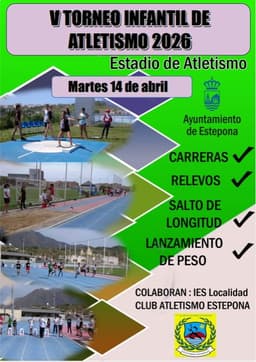 Más de 300 alumnos de Secundaria de 6 Institutos de Estepona participarán en el V Torneo Infantil de Atletismo