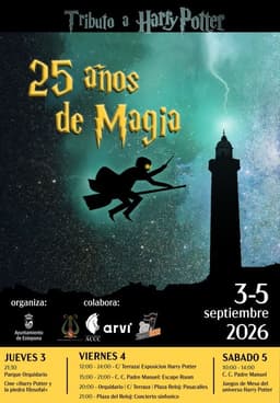 El Ayuntamiento celebra los 25 años de la saga de Harry Potter con tres jornadas llenas de magia