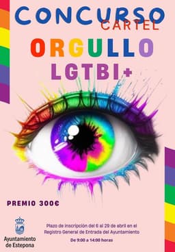 El Ayuntamiento convoca el concurso del cartel anunciador del Orgullo LGTBI + Estepona 2026, que se celebrará en junio