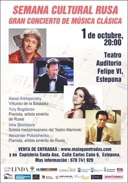 Concierto Música Clásica Semana Cultural Rusa
