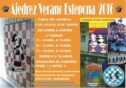 Partidas de Ajedrez: "JUEGA CON NOSOTROS"