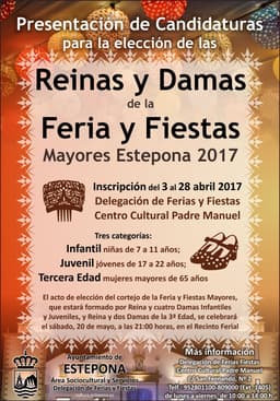 PRESENTACIÓN CANDIDATURAS  REINA Y DAMAS FERIA  Y FIESTAS 2017