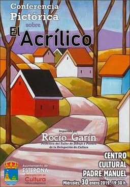 Rocío Garín ofrecerá una conferencia sobre técnicas de pintura acrílica
