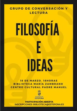 La Biblioteca del Centro Cultural Padre Manuel celebra un nuevo encuentro de conversación filosófica ‘Filosofía e Ideas’