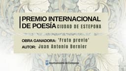 Entrega del I Premio Internacional de Poesía "Ciudad de Estepona"