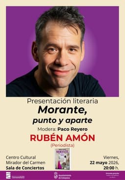 El periodista Rubén Amón presenta este viernes en el Mirador del Carmen su libro ‘Morante, punto y aparte’