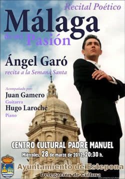 Recital Poético de Angel Garó, Málaga de mi pasión  