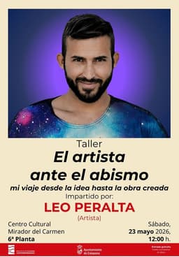 El creador Leo Peralta ofrecerá este sábado el taller ‘El artista ante el abismo’ en el Centro Cultural Mirador del Carmen