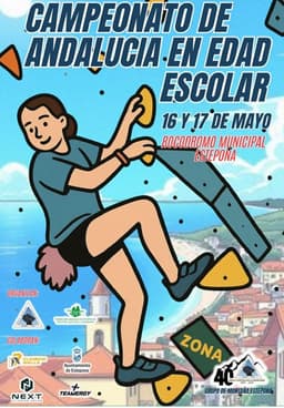 Estepona acogerá este fin de semana la fase final del Campeonato de Andalucía de Escalada en edad escolar 2026