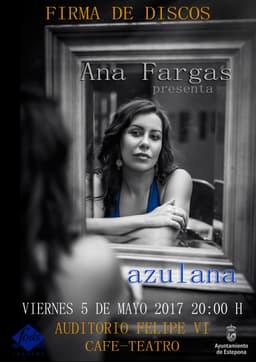 La artista Ana Fargas presenta su nuevo trabajo “Azulana” en el Auditorio Felipe VI de Estepona