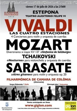 La Orquesta Filarmónica de Cámara de Colonia ofrecerá su tradicional concierto de verano en el Teatro Auditorio Felipe VI
