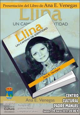 Ana E. Venegas presentará su novela “Llina, un camino de Identidad” en el Centro Cultural Padre Manuel de Estepona