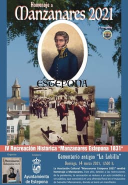La Asociación Cultural ‘Manzanares Estepona 1831’ rendirá homenaje a Salvador Manzanares