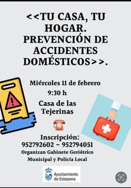 El Ayuntamiento organiza un taller de prevención de accidentes domésticos dirigido a personas mayores dentro del programa ‘Mayores activos: Vida Saludable’