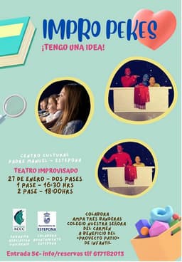 Teatro de improvisación “Impro Pekes: ¡Tengo una idea!”, en el Centro Cultural Padre Manuel