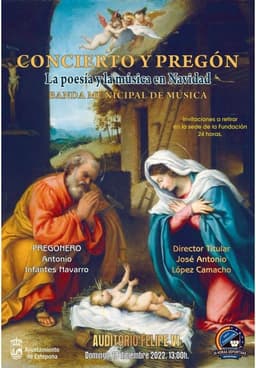 El Auditorio Felipe VI acogerá el Concierto Extraordinario de Navidad de la Banda Municipal de Estepona y el XXI Pregón de Navidad