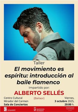 El Ayuntamiento de Estepona organiza un taller de expresión corporal con Alberto Sellés, uno de los bailaores con mayor proyección del flamenco actual