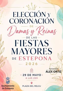 Elección y coronación del cortejo de Reinas y Damas de la Feria y Fiestas Mayores de Estepona 2026