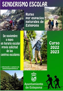 Más de medio millar de alumnos han participado  durante este curso en las Rutas de Senderismo Escolar