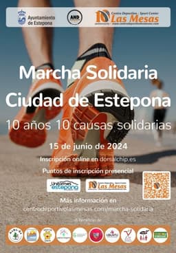 Estepona acogerá la Marcha Benéfica ‘10 Años-10 Causas Solidarias’ con motivo del 10º aniversario del Centro Deportivo Las Mesas