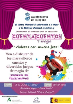 PRIMAVERA DE CUENTOS POR LA IGUALDAD – CuentaCuentos y magia “Violetas con mucha jeta”