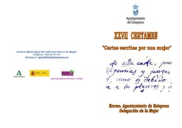 La delegación de la Mujer presenta las bases del XXVII Certamen de Cartas Escritas por una Mujer