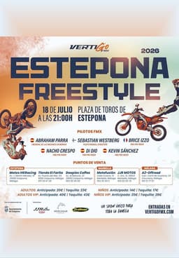 La Plaza de Toros de Estepona reunirá a los mejores pilotos nacionales e internacionales de Freestyle Motocross