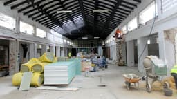 Las obras de construcción del futuro mercado gourmet alcanzan el 60 por ciento de ejecución