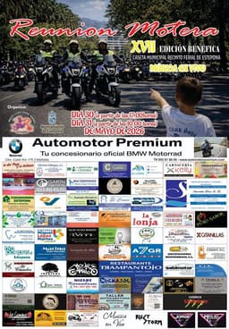 El recinto Ferial y Deportivo acogerá la XVII Reunión Motera Benéfica ‘Villa de Estepona’, organizada por el MotoClub Ónde Vamos?, con la colaboración del Ayuntamiento