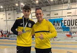 GREGORIO CRESPO MEDALLA DE BRONCE EN EL CAMPEONATO DE ANDALUCIA ABSOLUTO DE ATLETISMO