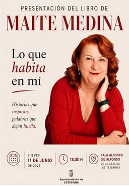 La escritora esteponera Maite Medina presenta su primer poemario, ‘Lo que habita en mí’, en la Casa de Las Tejerinas