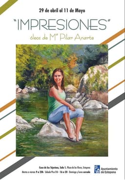 La artista María Pilar Anarte presenta su exposición de óleos  ‘Impresiones’ en la Casa de Las Tejerinas