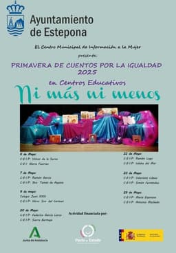 El Ayuntamiento lleva a los centros educativos la actividad ‘Primavera de cuentos por la igualdad’ con la obra ‘Ni más ni menos’