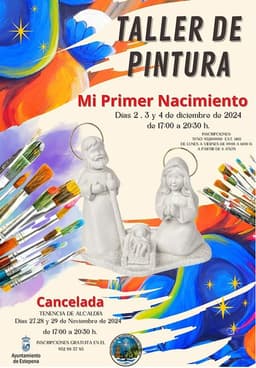 El Ayuntamiento organiza el taller de pintura ‘Mi primer Nacimiento’ destinado a niños de entre 8 y 10 años