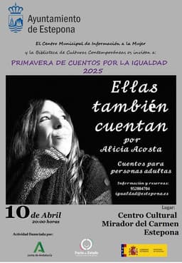 El Ayuntamiento inicia una nueva edición de la actividad ‘Primavera de cuentos por la igualdad’ con una narración de Alicia Acosta para adultos