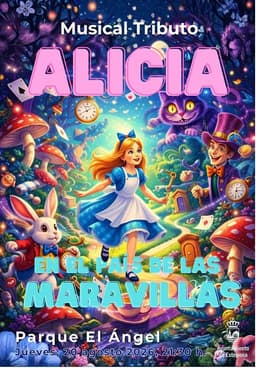 El Ayuntamiento presenta el tributo musical ‘Alicia en el País de las Maravillas’ en el Parque Él Ángel