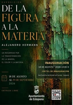 La exposición ‘De la figura a la materia’ reúne la obra del pintor Alejandro Hermann en el Mirador del Carmen 