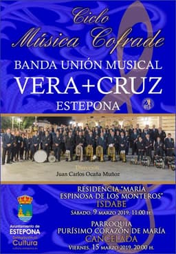 La delegación de Cultura organiza un Ciclo de Música Cofrade en Cancelada e Isdabe a cargo de la Unión Musical Vera+Cruz de Estepona
