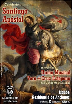 Concierto de pasodobles en la Residencia de Ancianos de Isdabe en honor a Santiago Apóstol