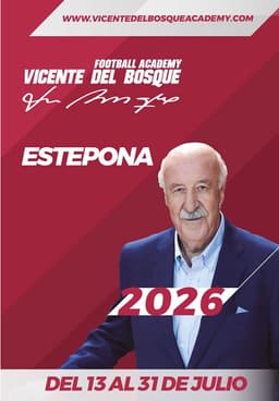Abierta la inscripción para participar en la XIII edición del Campus de Verano de Vicente del Bosque, en Estepona
