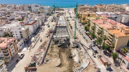 El Ayuntamiento avanza en las obras del bulevar de Estepona con varias fases en proceso de finalización