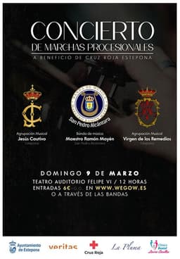 Concierto de Marchas Procesionales en el Auditorio Felipe VI a beneficio de Cruz Roja Estepona