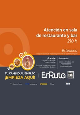 El Ayuntamiento y Diputación ofrecen un nuevo curso gratuito de formación incluido en el Proyecto EnRuta para desempleados