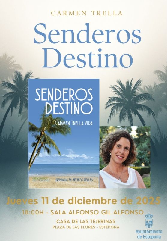 Carmen Trella presenta en la Casa de Las Tejerinas la novela, ‘Senderos del destino’, ambientada en Brasil e inspirada en hechos reales